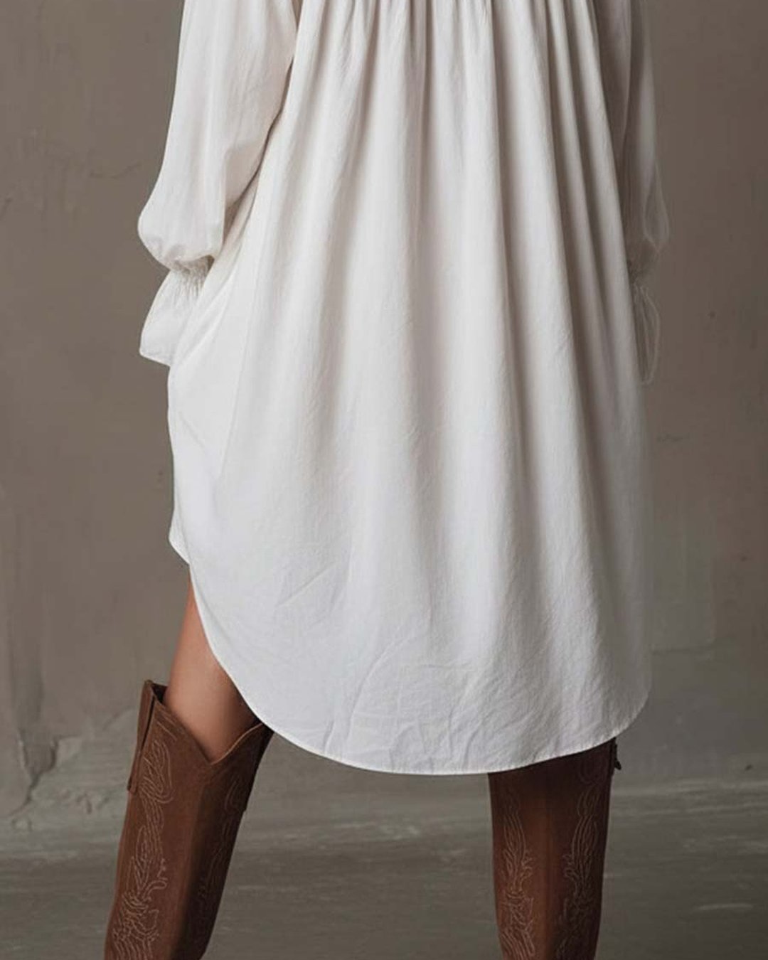 Evanna | Lace Shirt Mini Dress