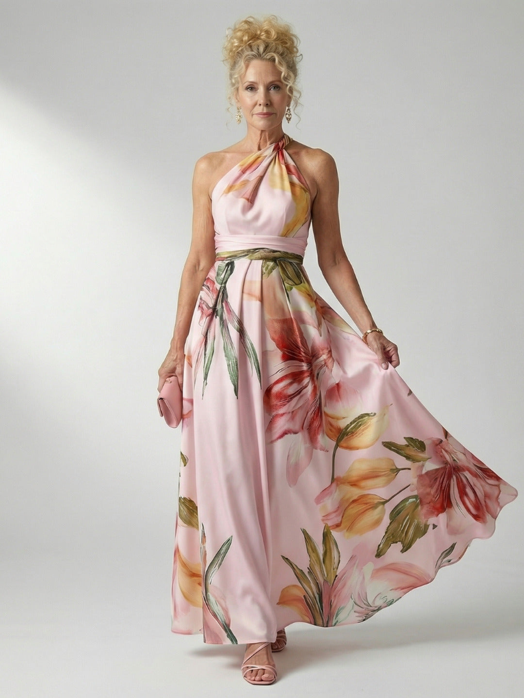 Lorraine | Light Floral Maxi Dress