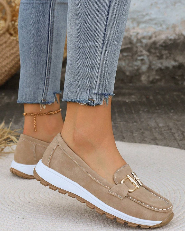 Bertine | Flat Moccasins with Buckle