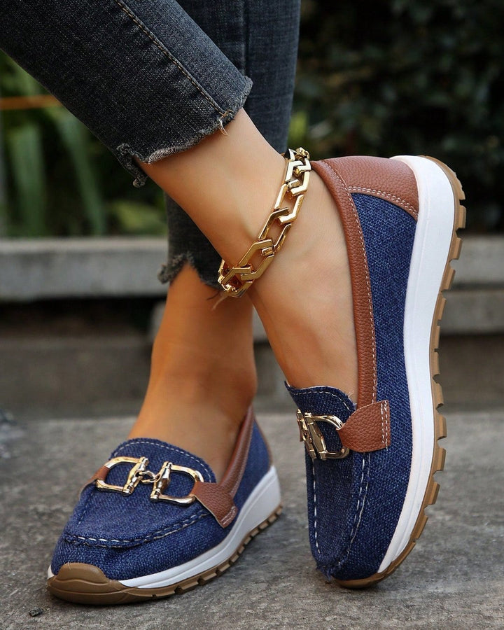 Bertine | Flat Moccasins with Buckle