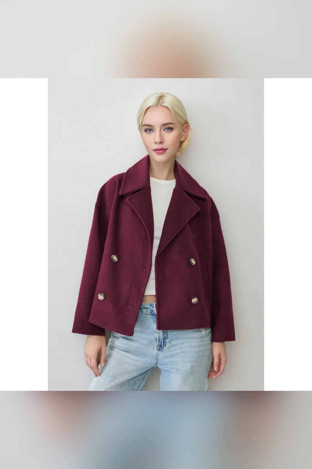 Beatrice | Short Double-Breasted Jacket