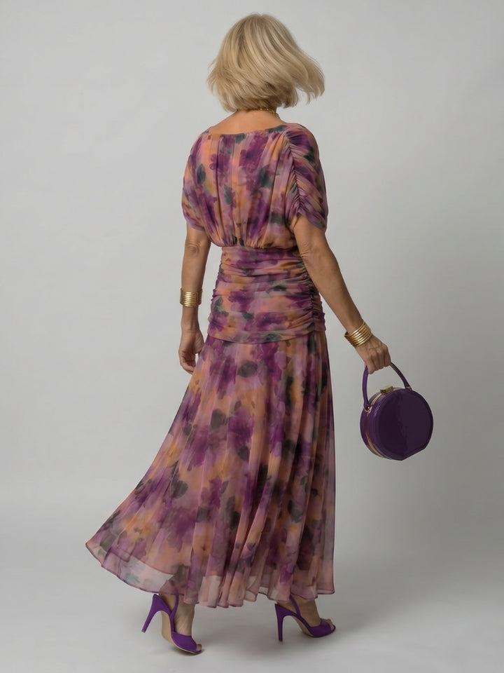Jacqueline | Off Shoulder Flow Midi Dress
