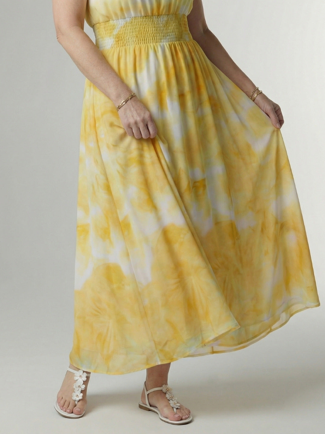 Paulette | Gathered Halter Midi Dress