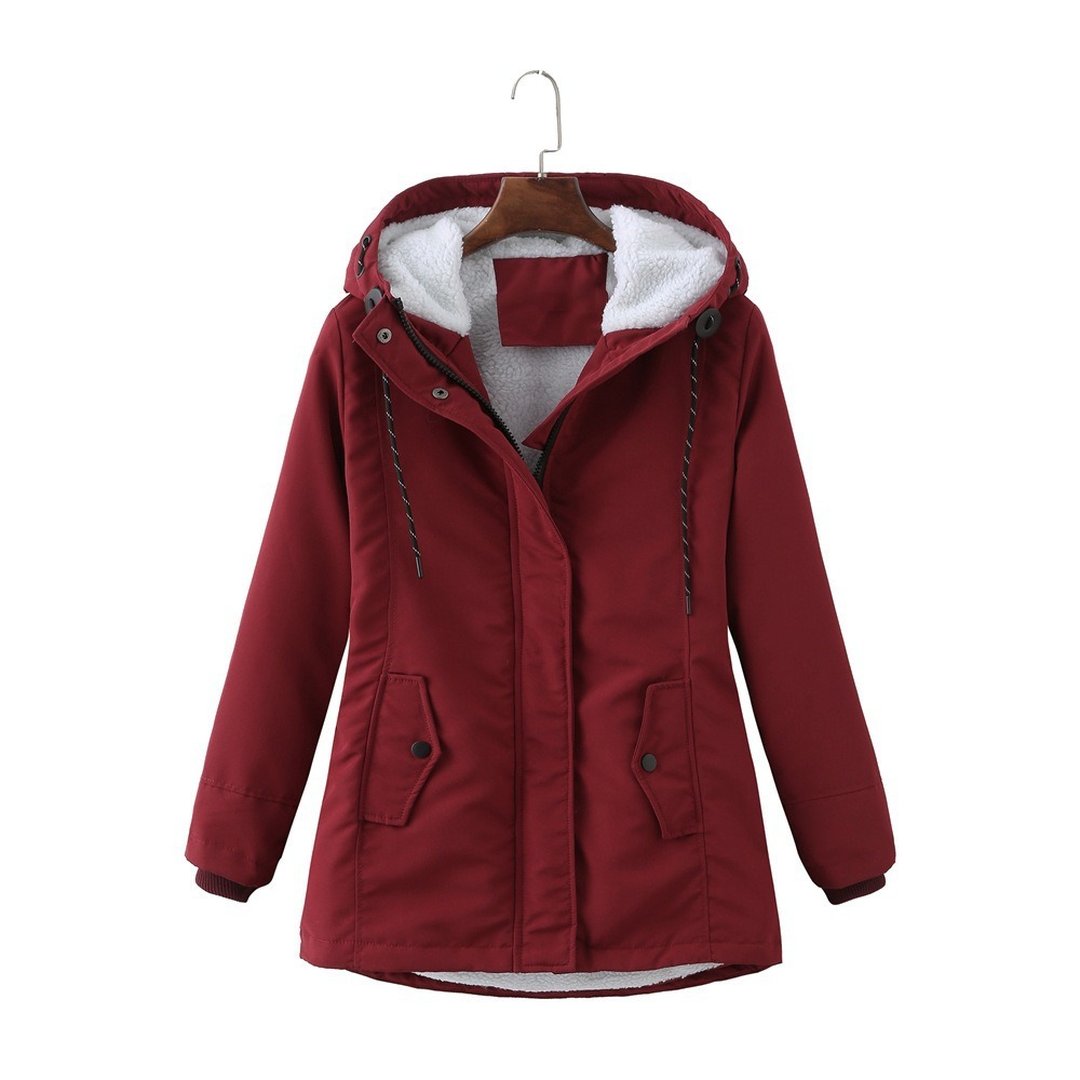 Ernestina | Cozy Hooded Cold Weather Coat
