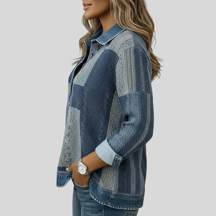 April | Patchwork Collared Top