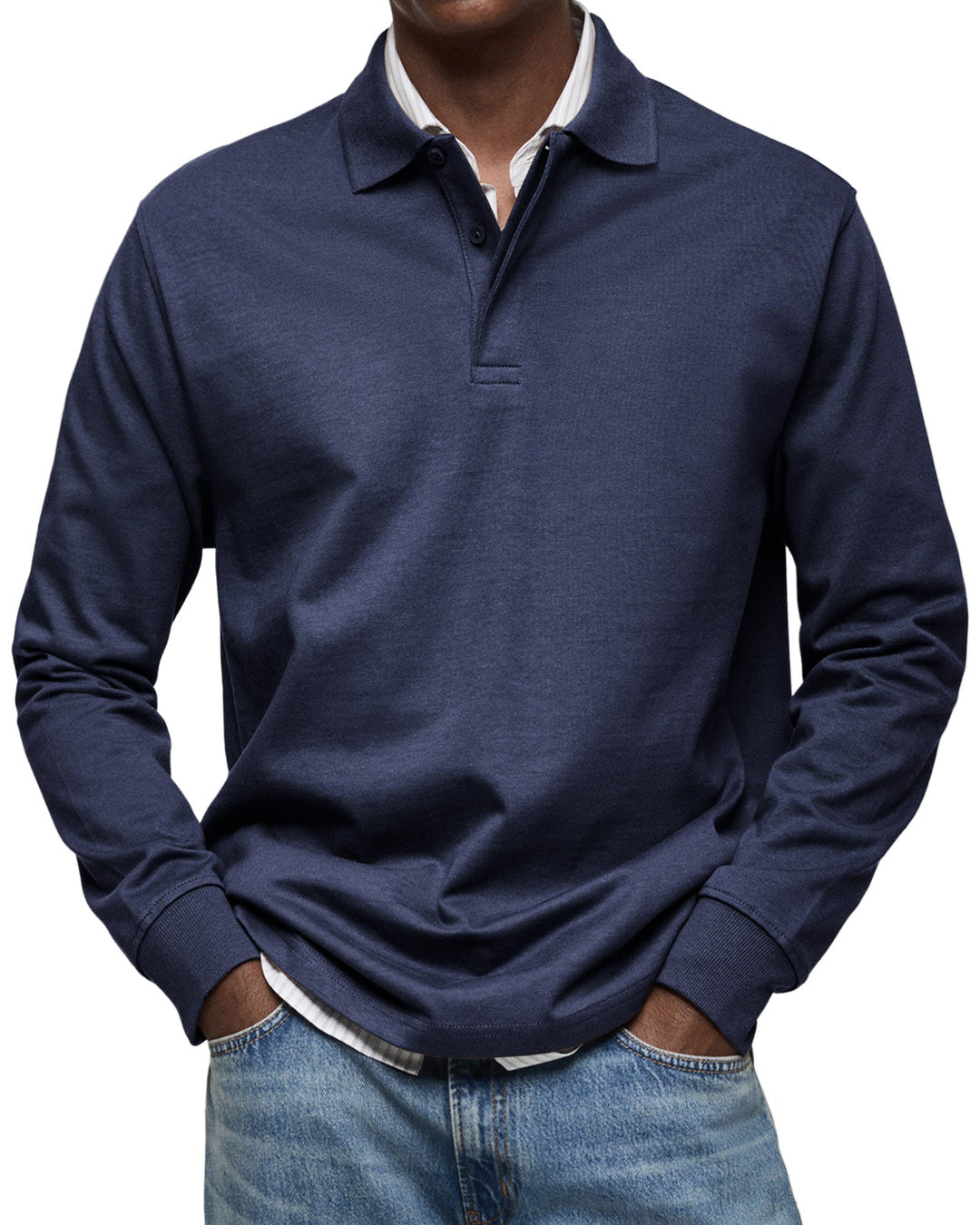 Grant | Luxury Long-Sleeve Polo Shirt