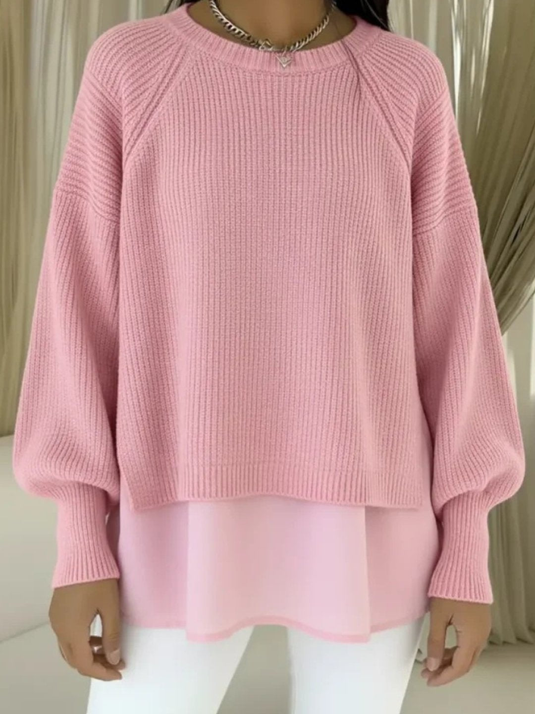 Posey | Layered-Look Sweater