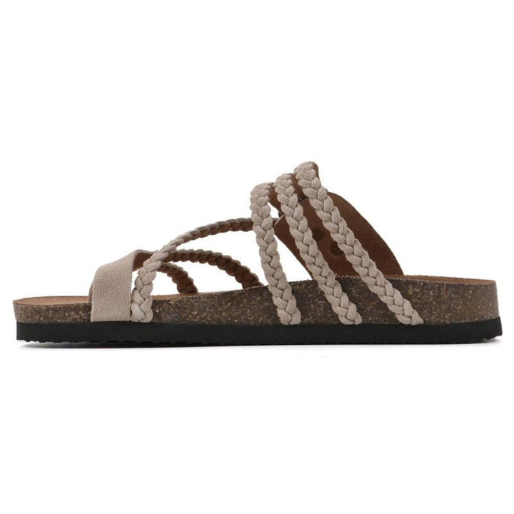 Diane | Braided Cork Sandals