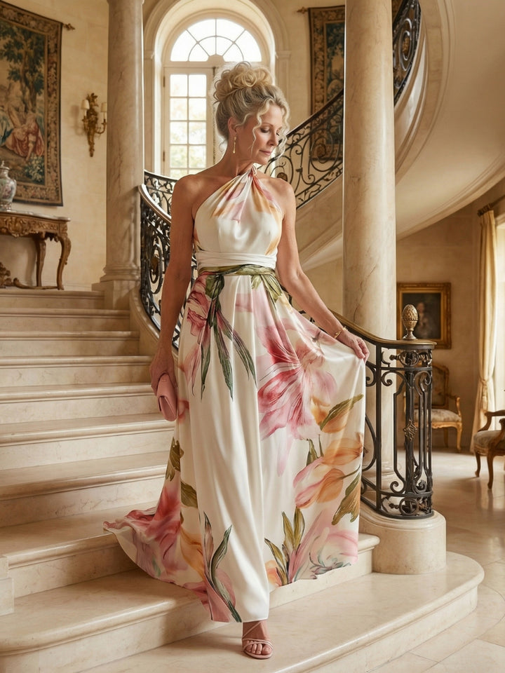 Lorraine | Light Floral Maxi Dress