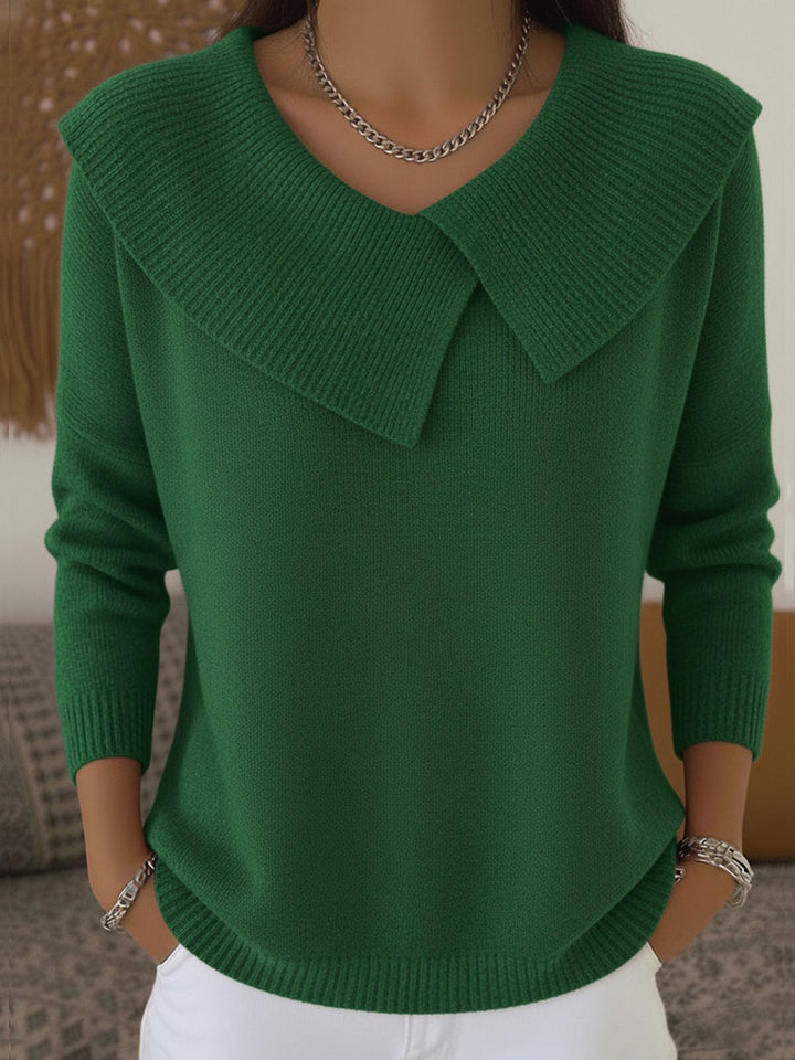 Amabel | Warm Sweater with Soft Collar