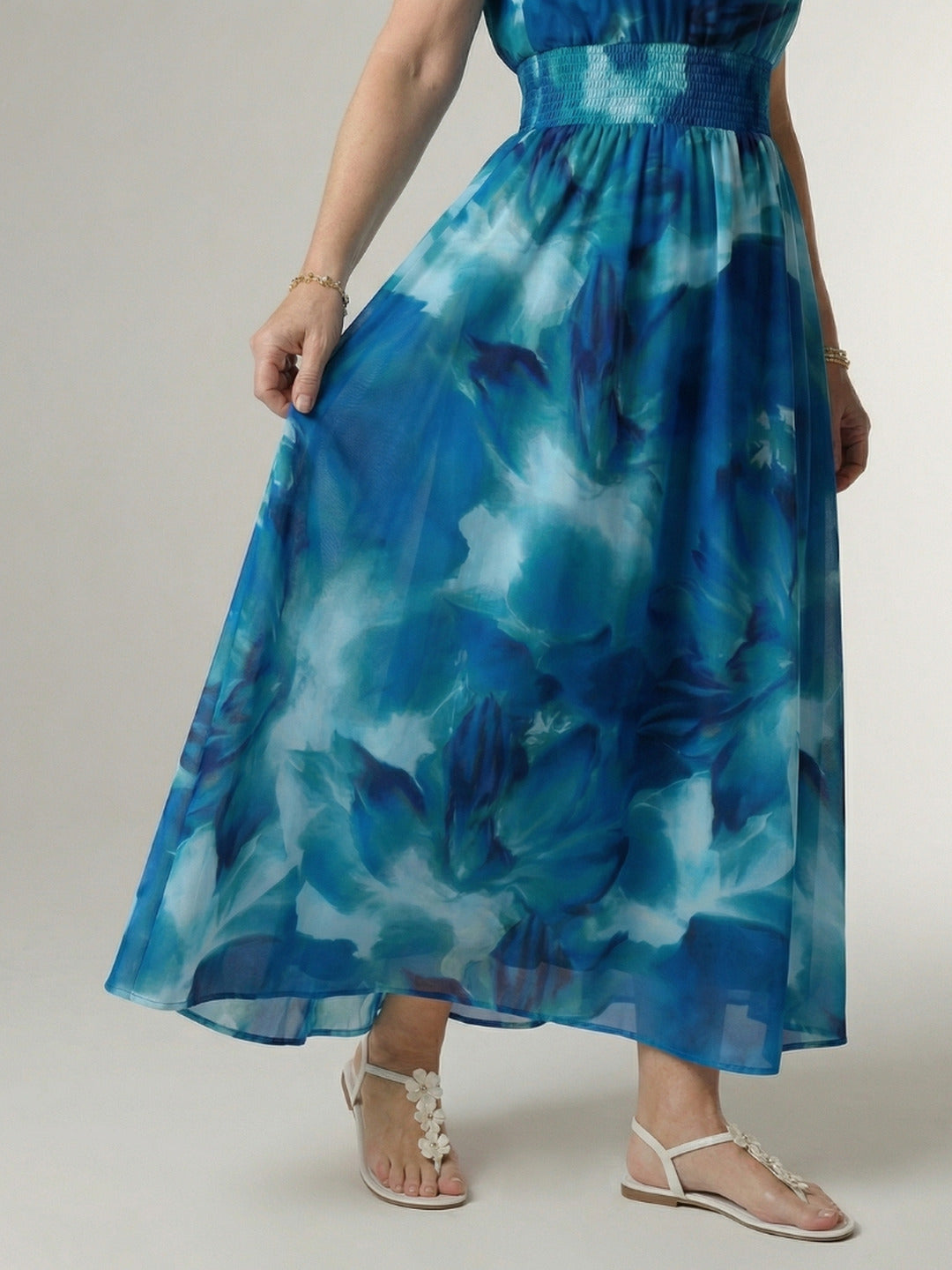 Paulette | Gathered Halter Midi Dress