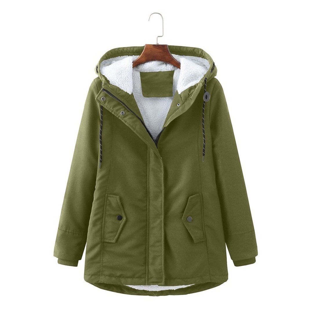 Ernestina | Cozy Hooded Cold Weather Coat