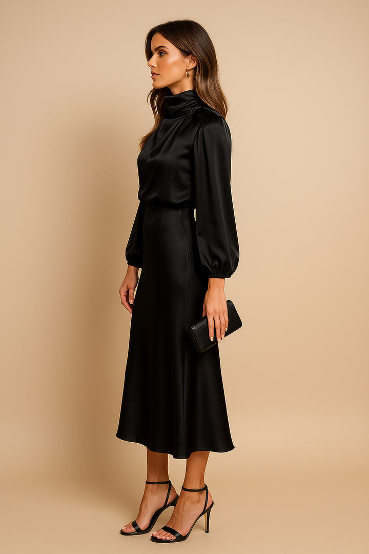 Hazel | High Waist Midi Dress