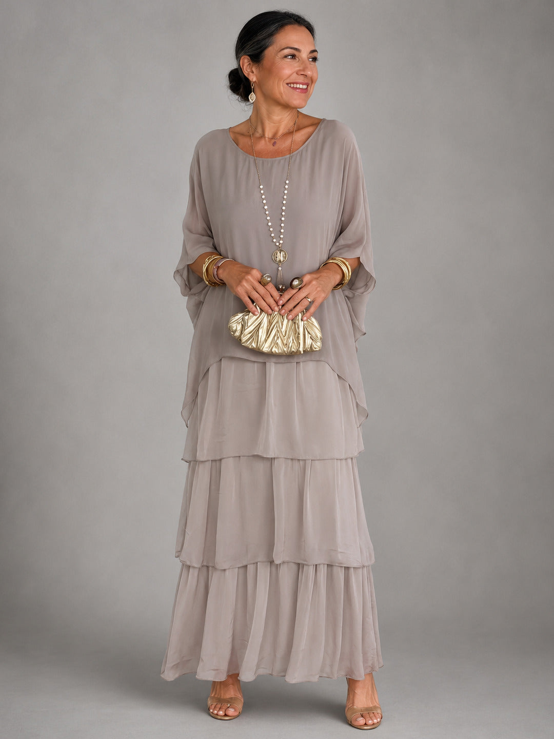 Geneviève | Elegant Flowing Maxi Dress