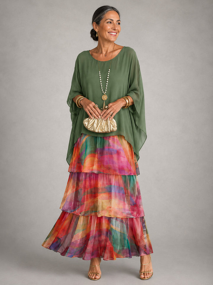 Dominique | Elegant Flowing Maxi Dress