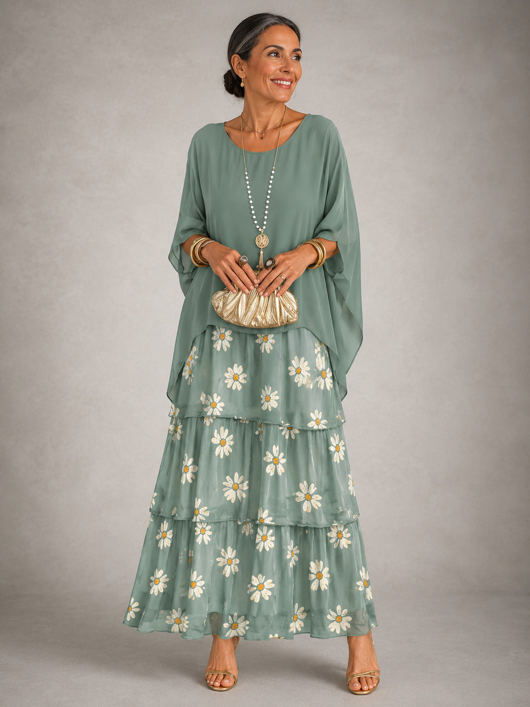 Geneviève | Elegant Flowing Maxi Dress