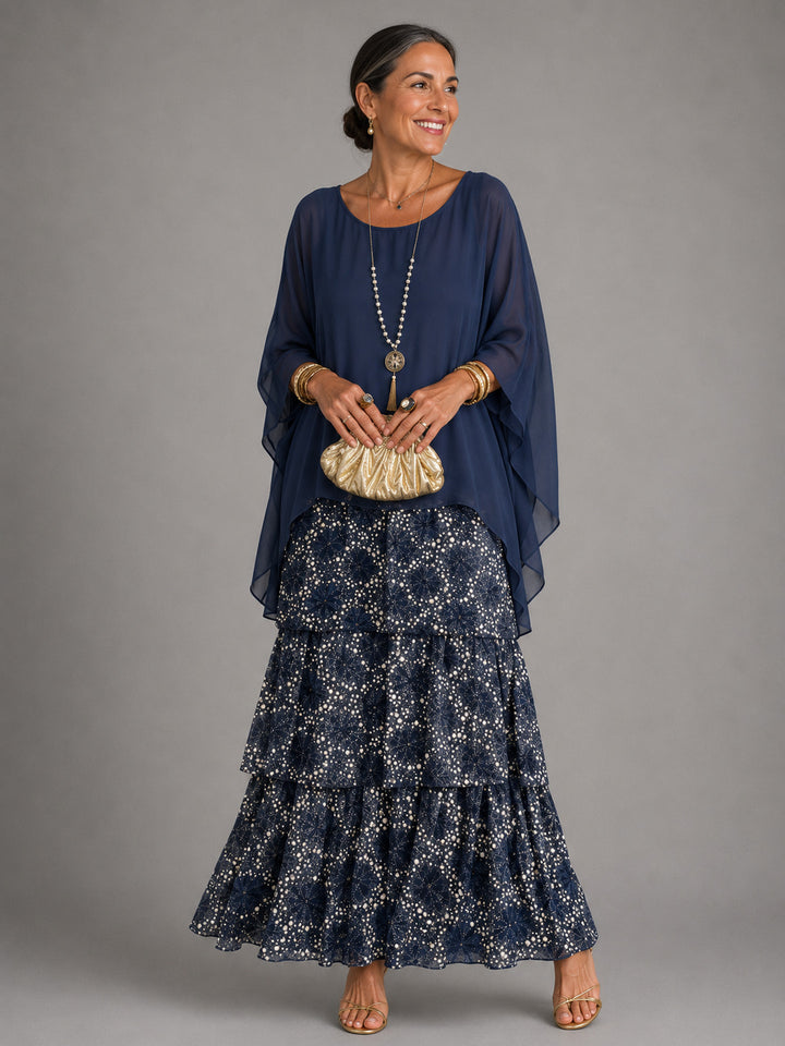 Geneviève | Elegant Flowing Maxi Dress
