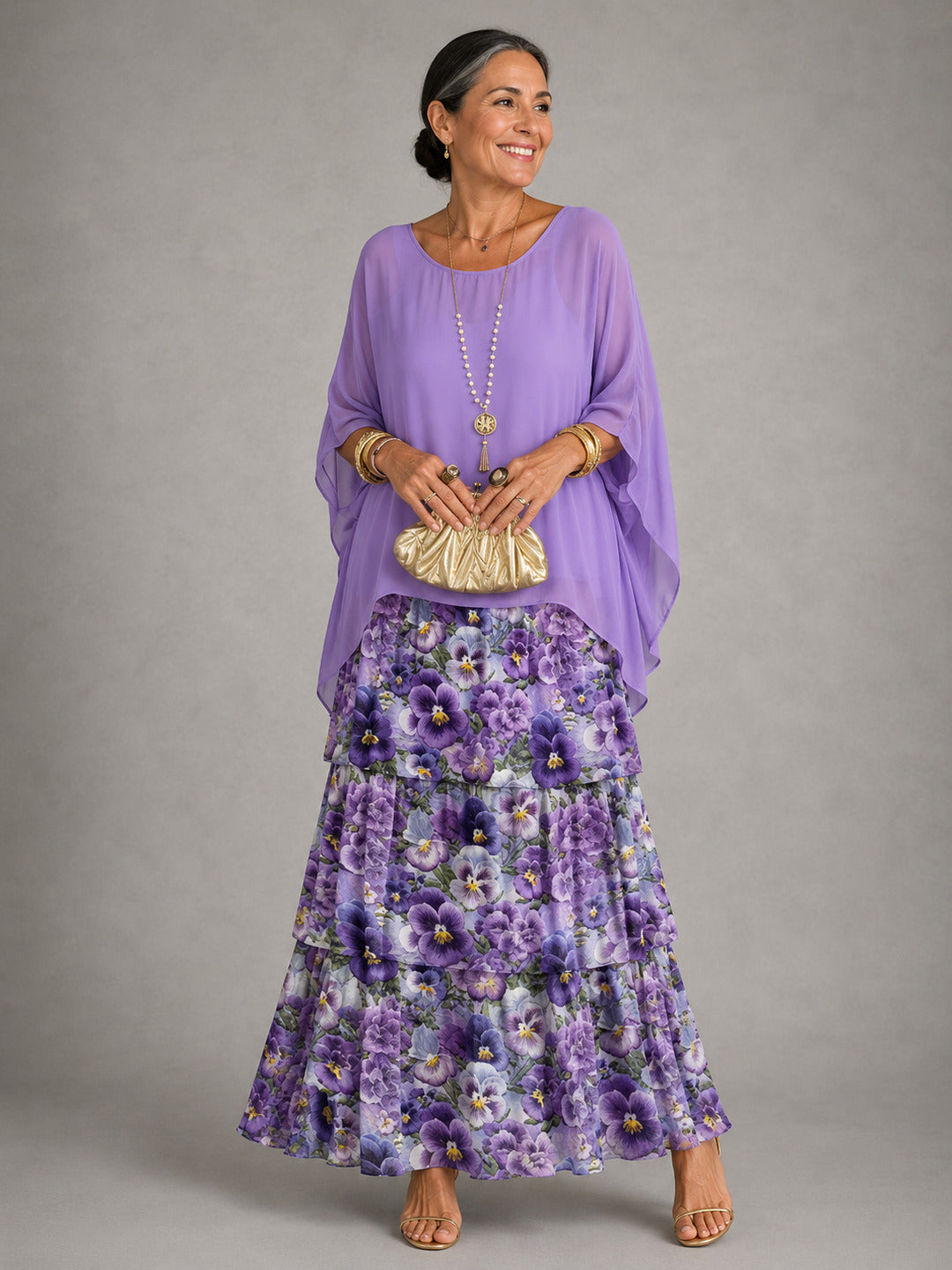 Geneviève | Elegant Flowing Maxi Dress