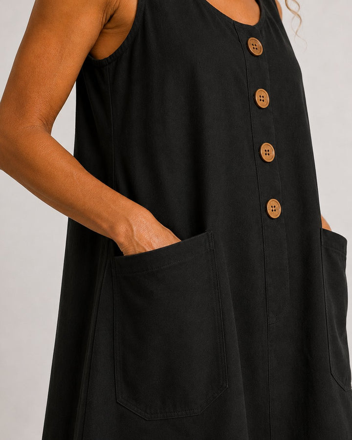 Blaire | Sleeveless Button-Front Mini Dress