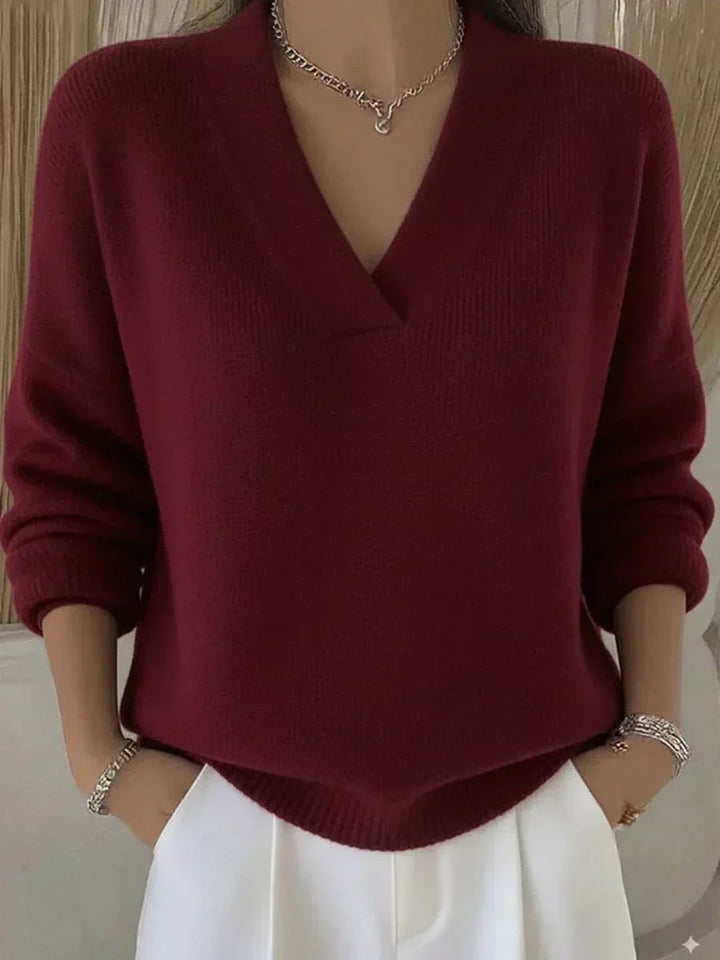 Brylee | Relaxed V-Neck Sweater
