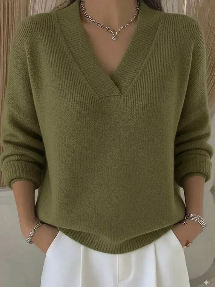 Brylee | Relaxed V-Neck Sweater