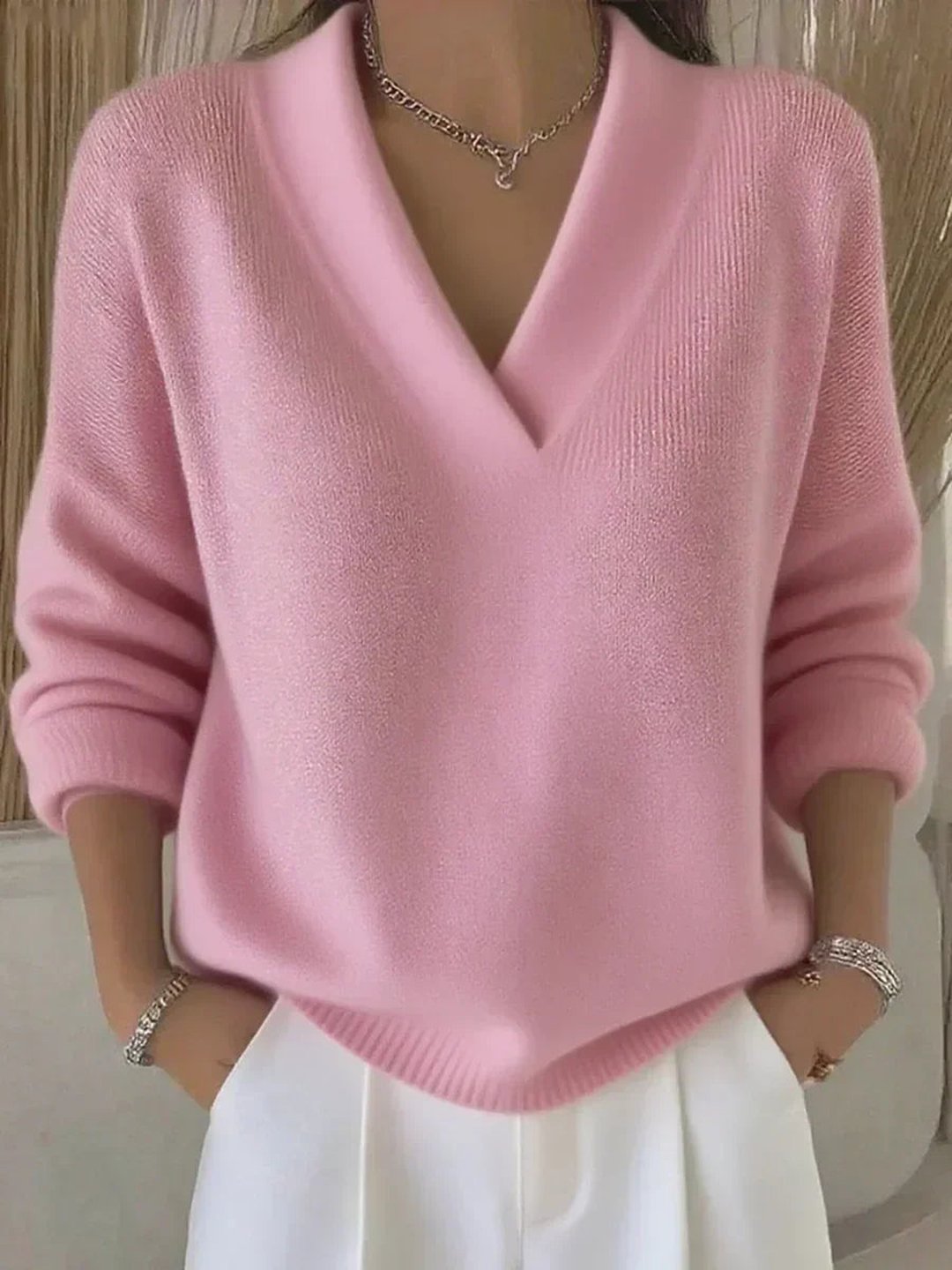 Brylee | Relaxed V-Neck Sweater