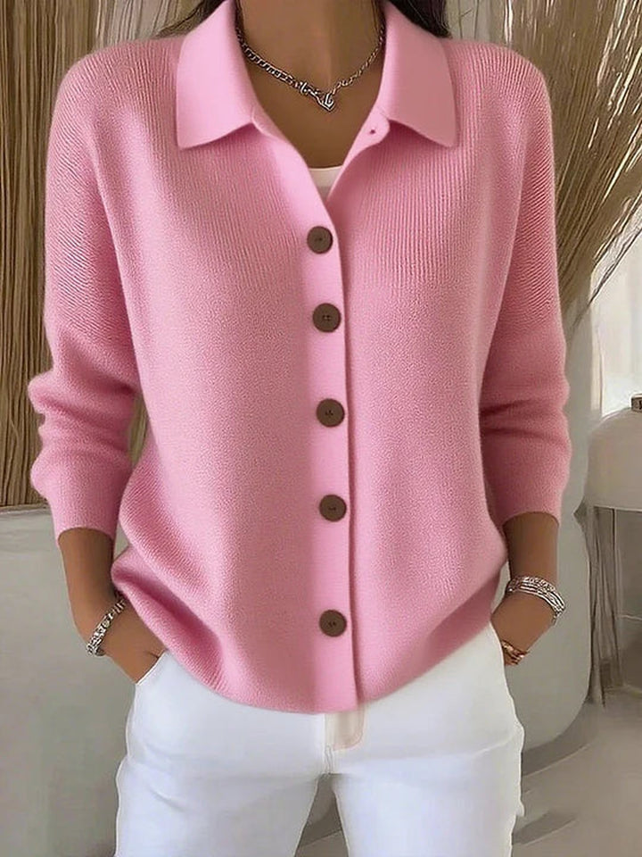 Delmira | Button-Front Collared Cardigan