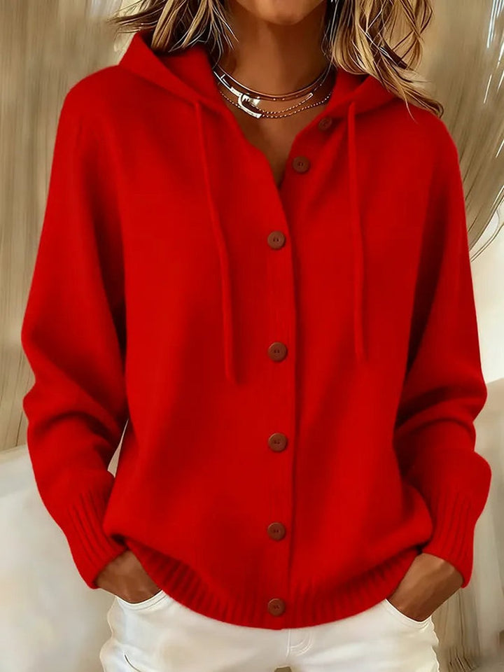 Demetria | Cozy Button Cardigan Hoodie