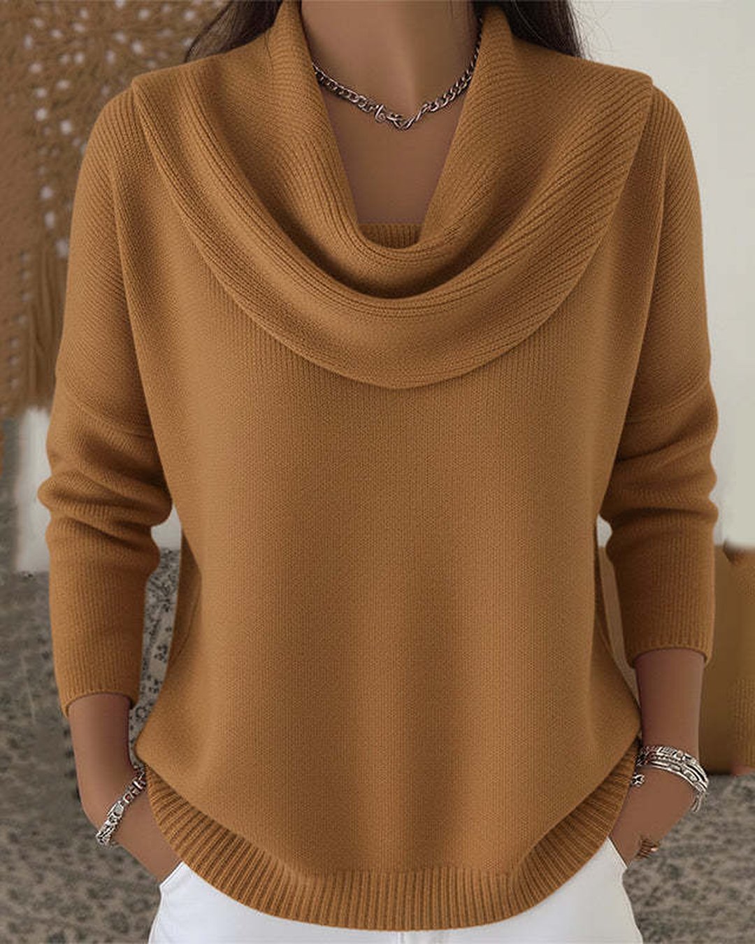 Jacquie | Cowl Neck Sweater