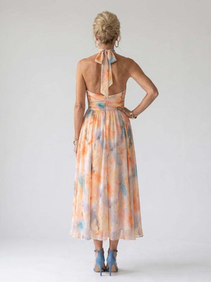 Margaret | Soft Halter Midi Dress