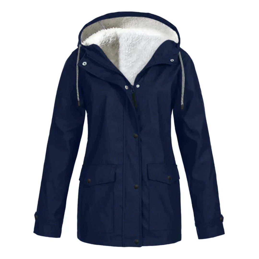 Earlene | Fleece Lined Hooded Jacket
