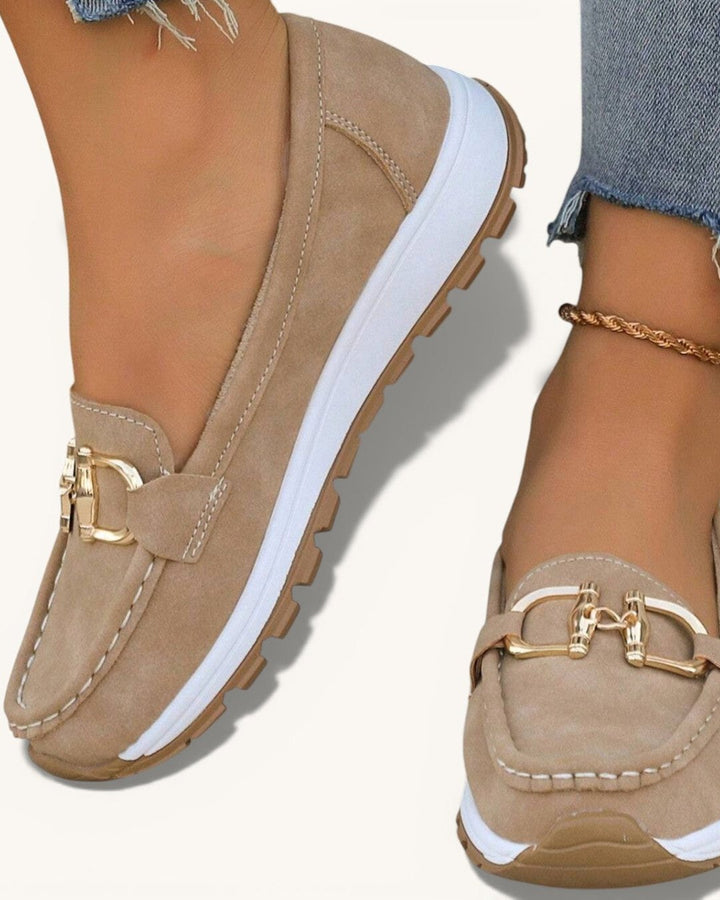 Bertine | Flat Moccasins with Buckle