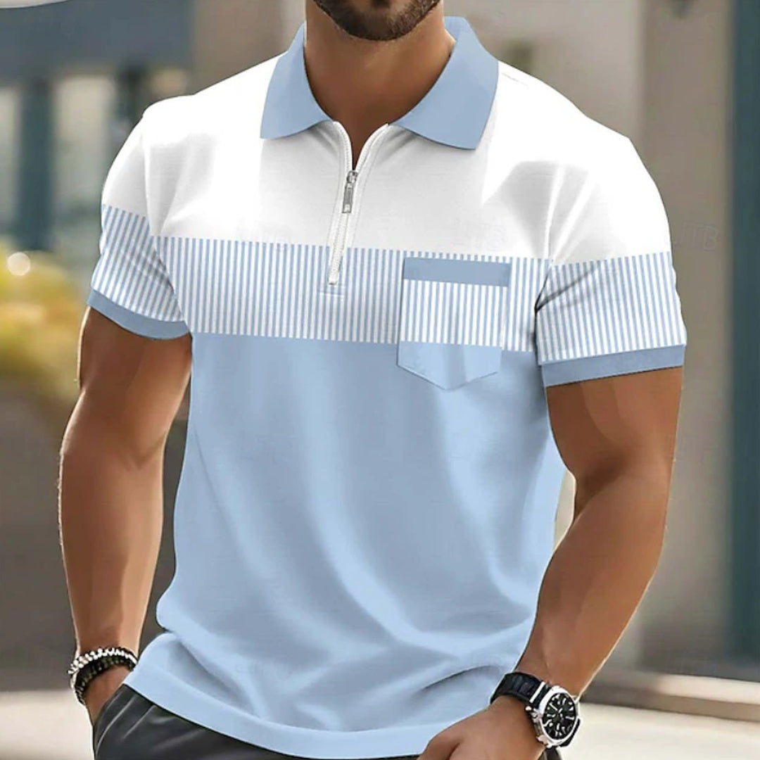 Leon | Elegant Zip-Up Polo Shirt