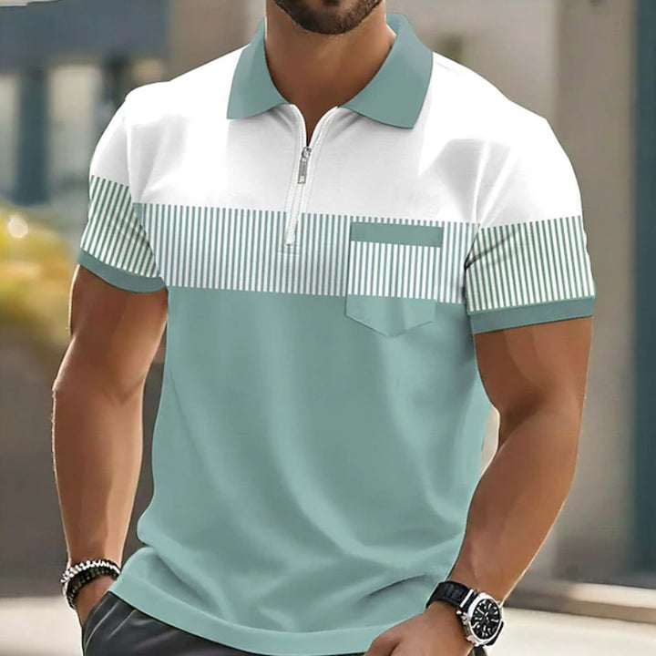 Leon | Elegant Zip-Up Polo Shirt