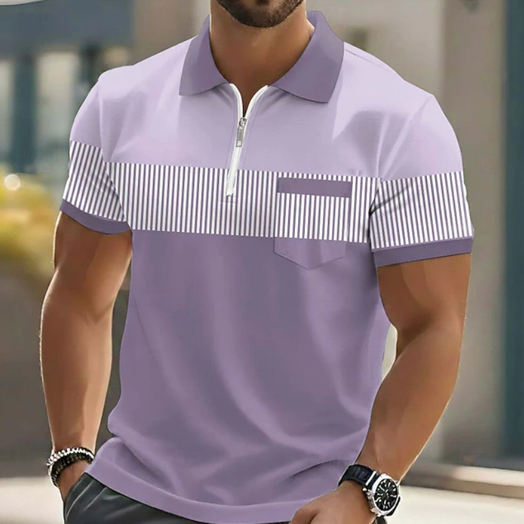 Leon | Elegant Zip-Up Polo Shirt