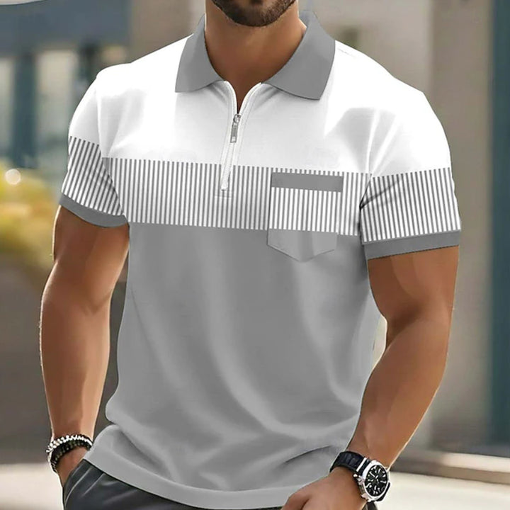 Leon | Elegant Zip-Up Polo Shirt