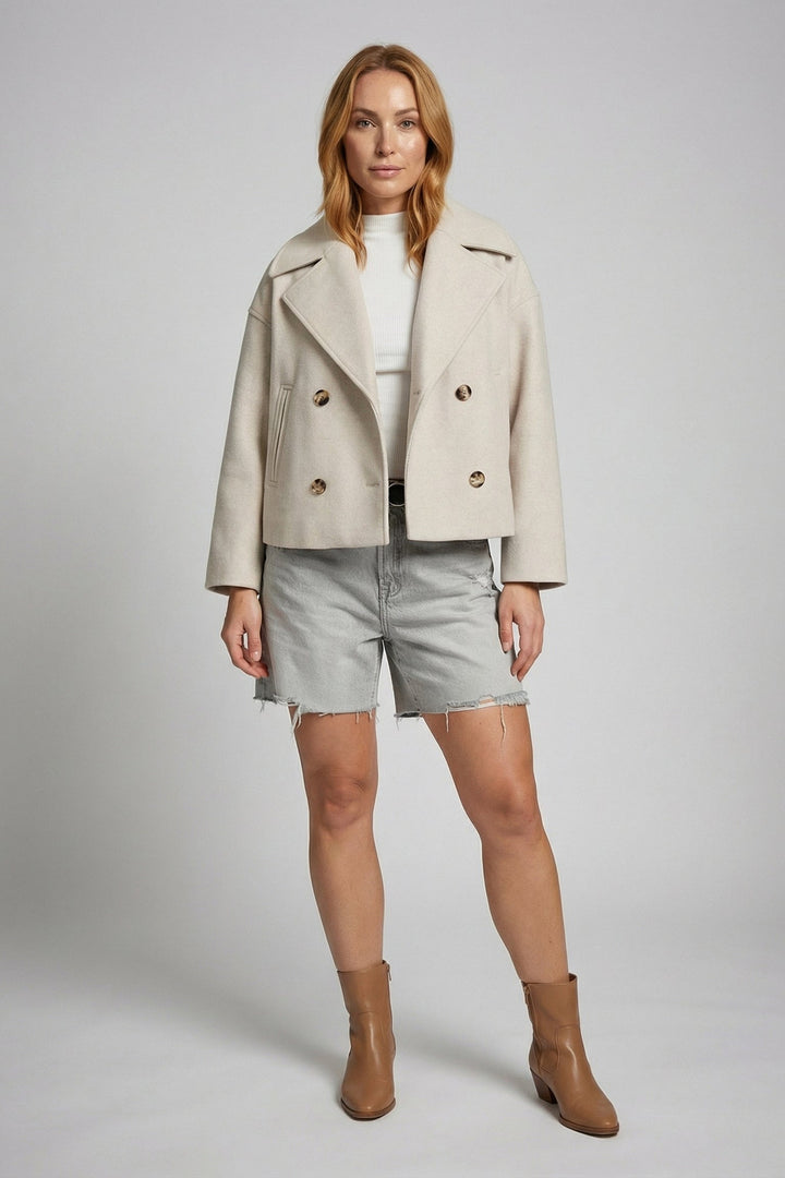 Beatrice | Short Double-Breasted Jacket