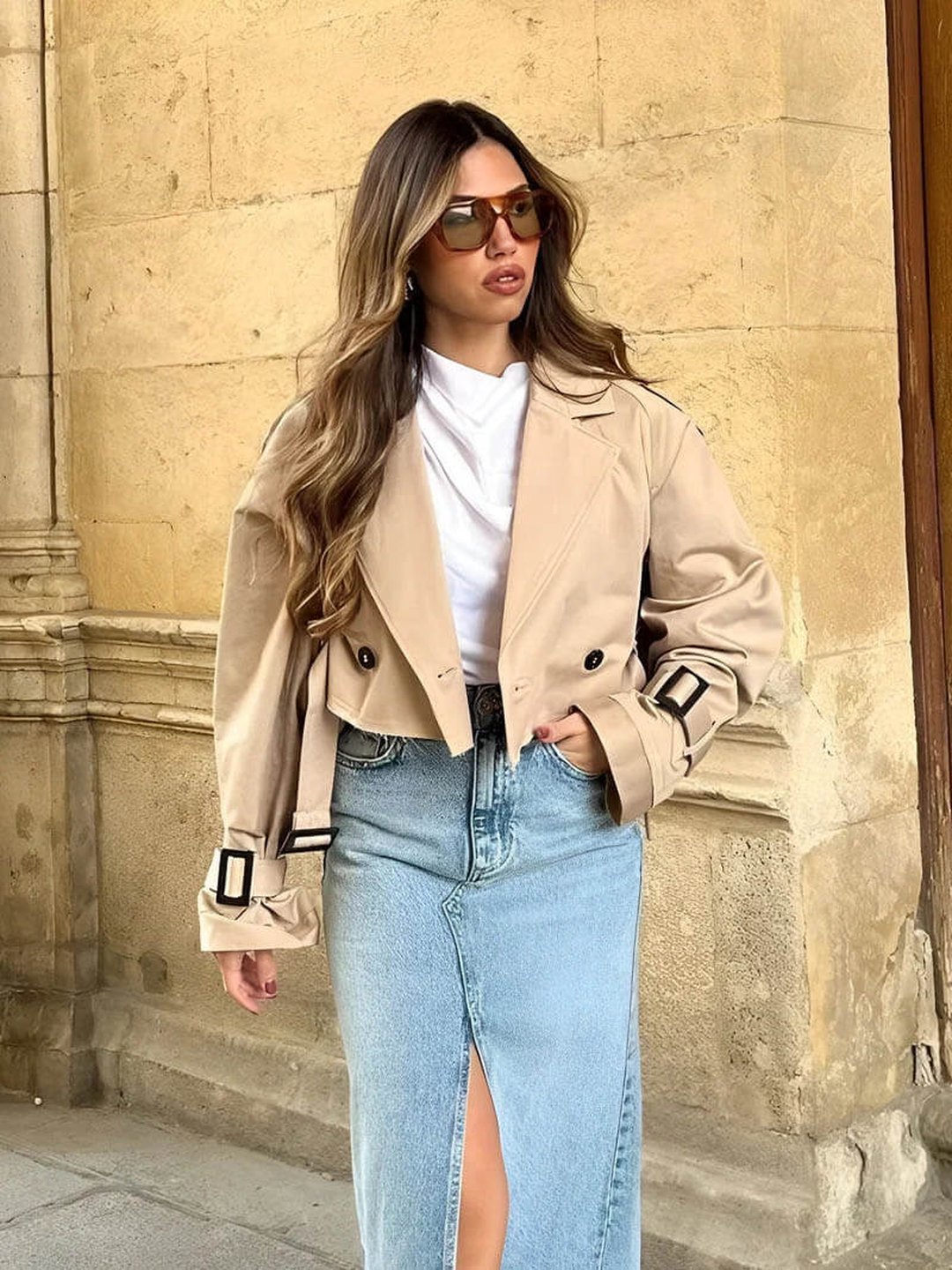Shirley | Mini trench coat
