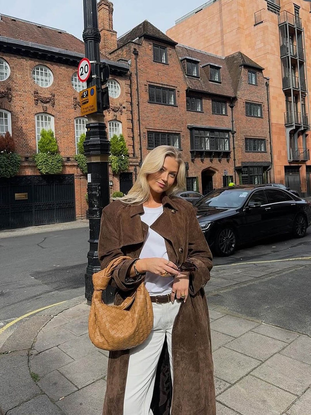 Janet | Suede trench coat