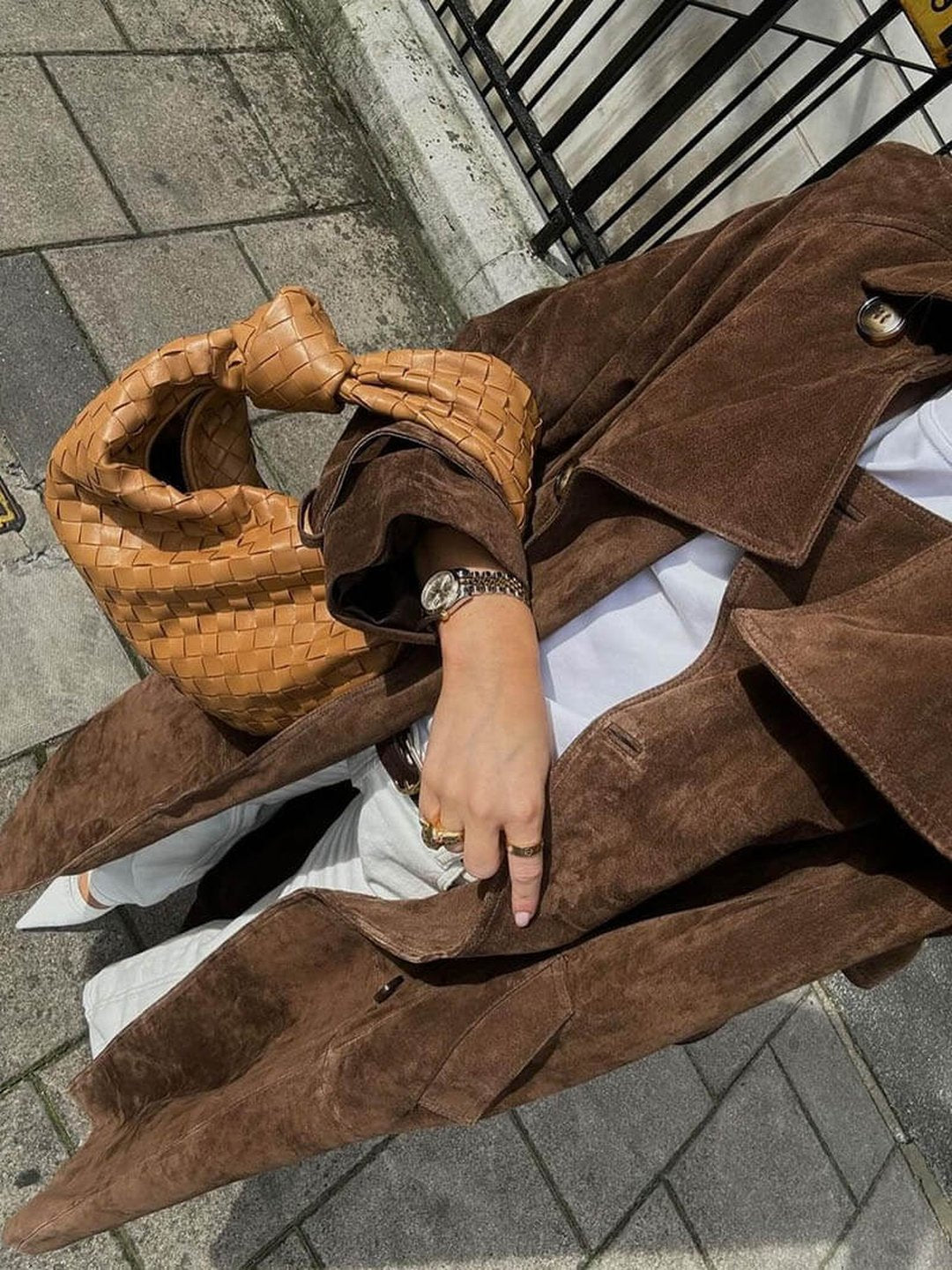 Janet | Suede trench coat
