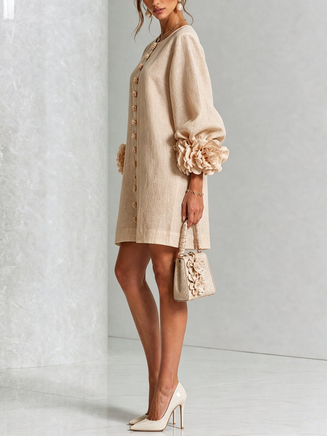 Jacinthe | Button-Down Mini Dress