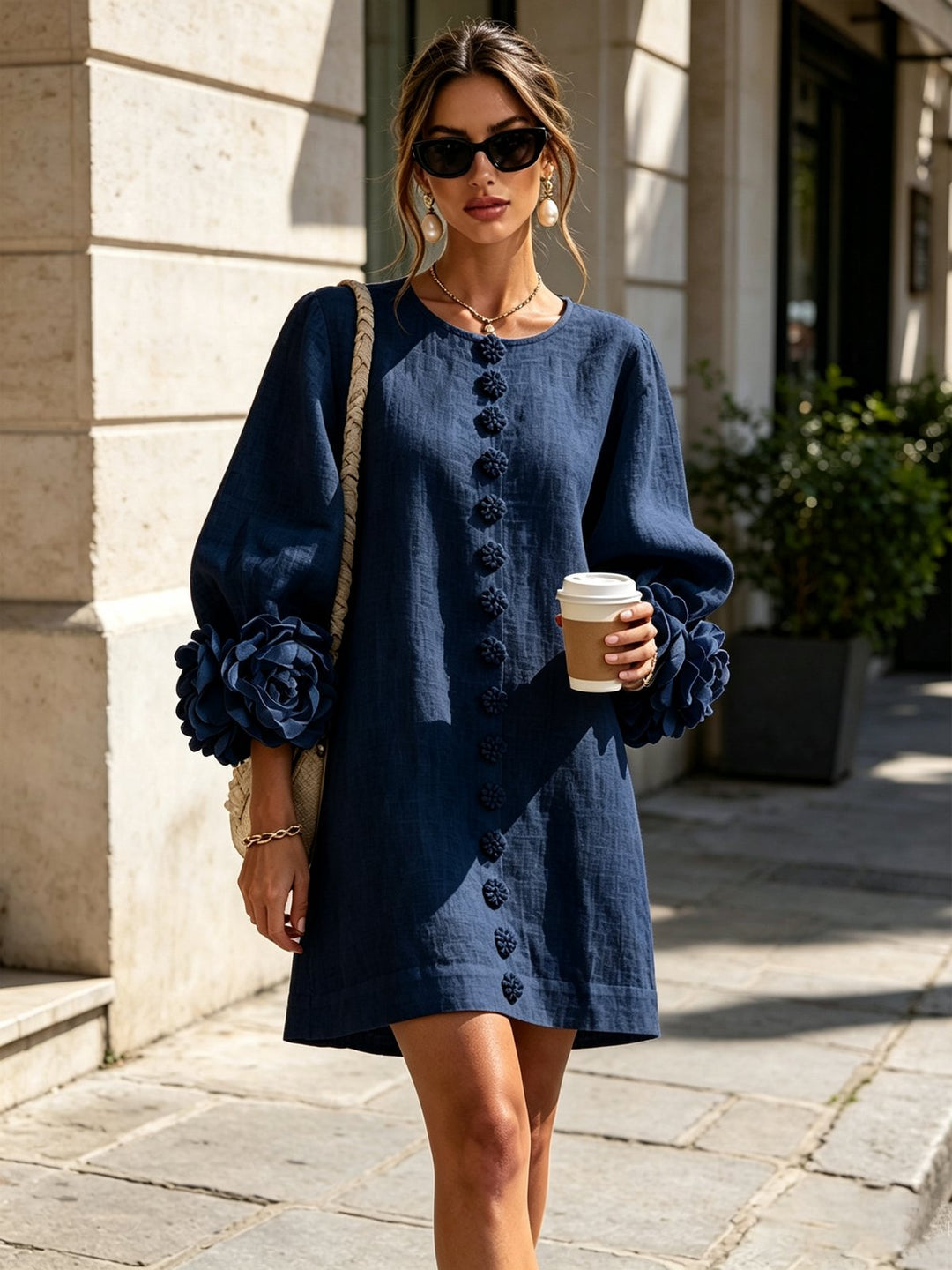 Jacinthe | Button-Down Mini Dress