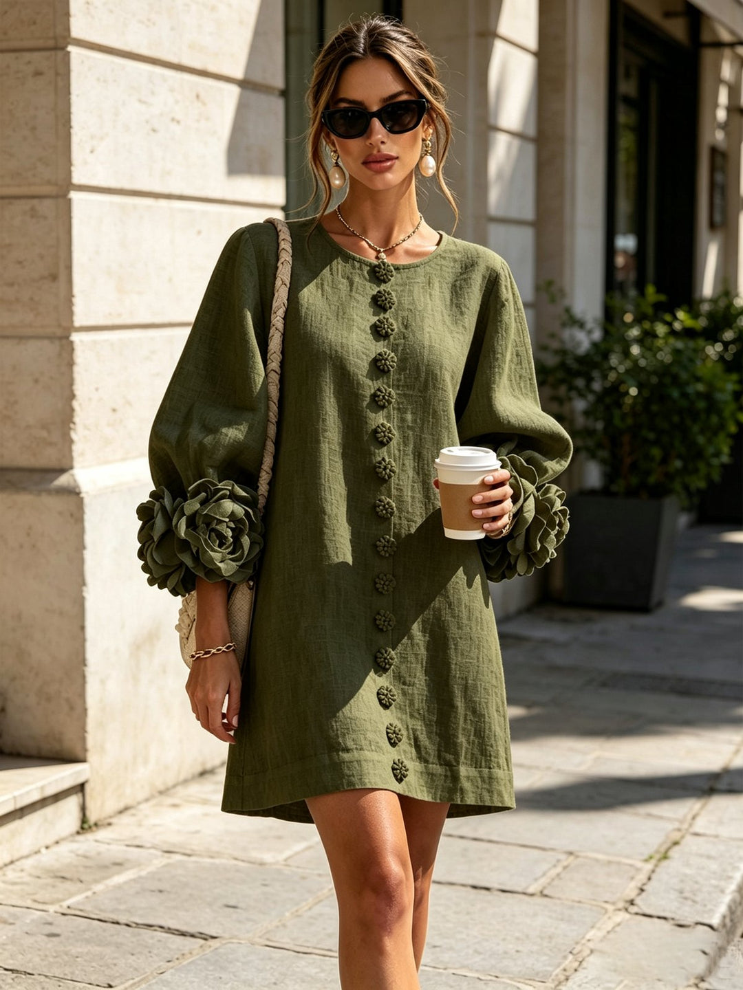 Jacinthe | Button-Down Mini Dress