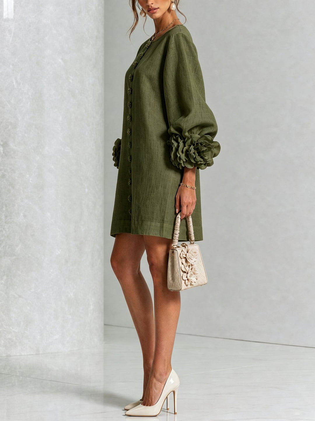 Jacinthe | Button-Down Mini Dress