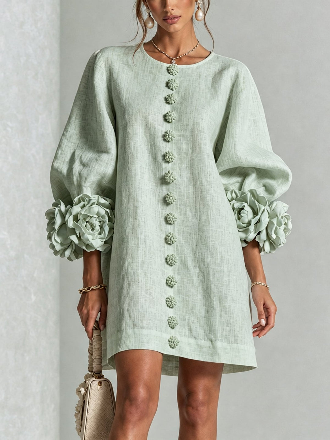 Jacinthe | Button-Down Mini Dress