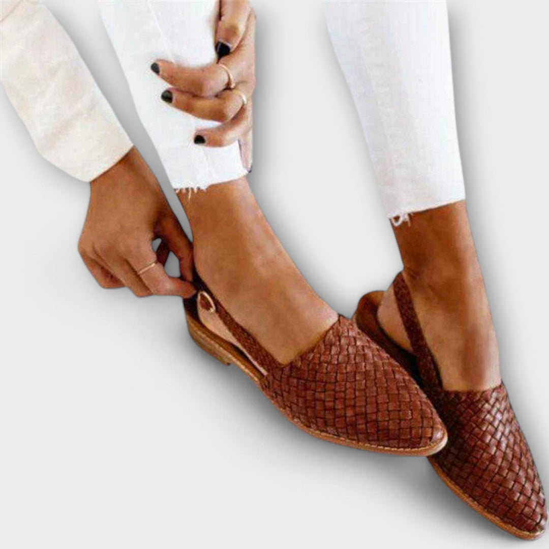 Rhoda | Woven Slingback Loafer