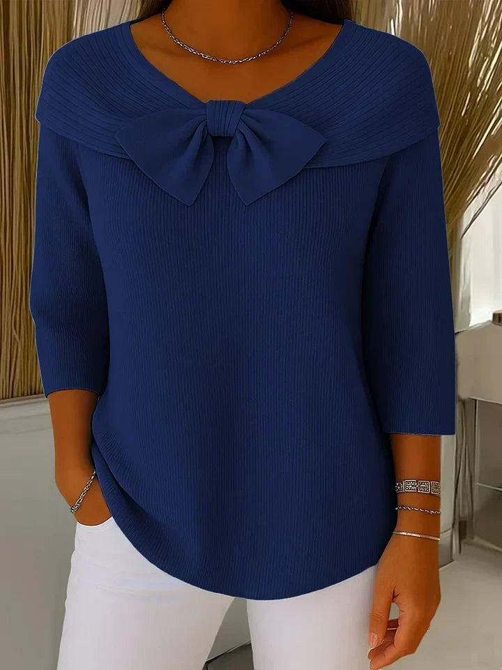 Odalys | Sweater With Bow And Round Neckline