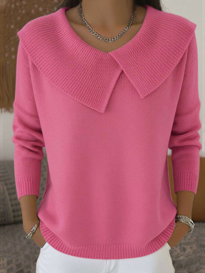 Amabel | Warm Sweater with Soft Collar