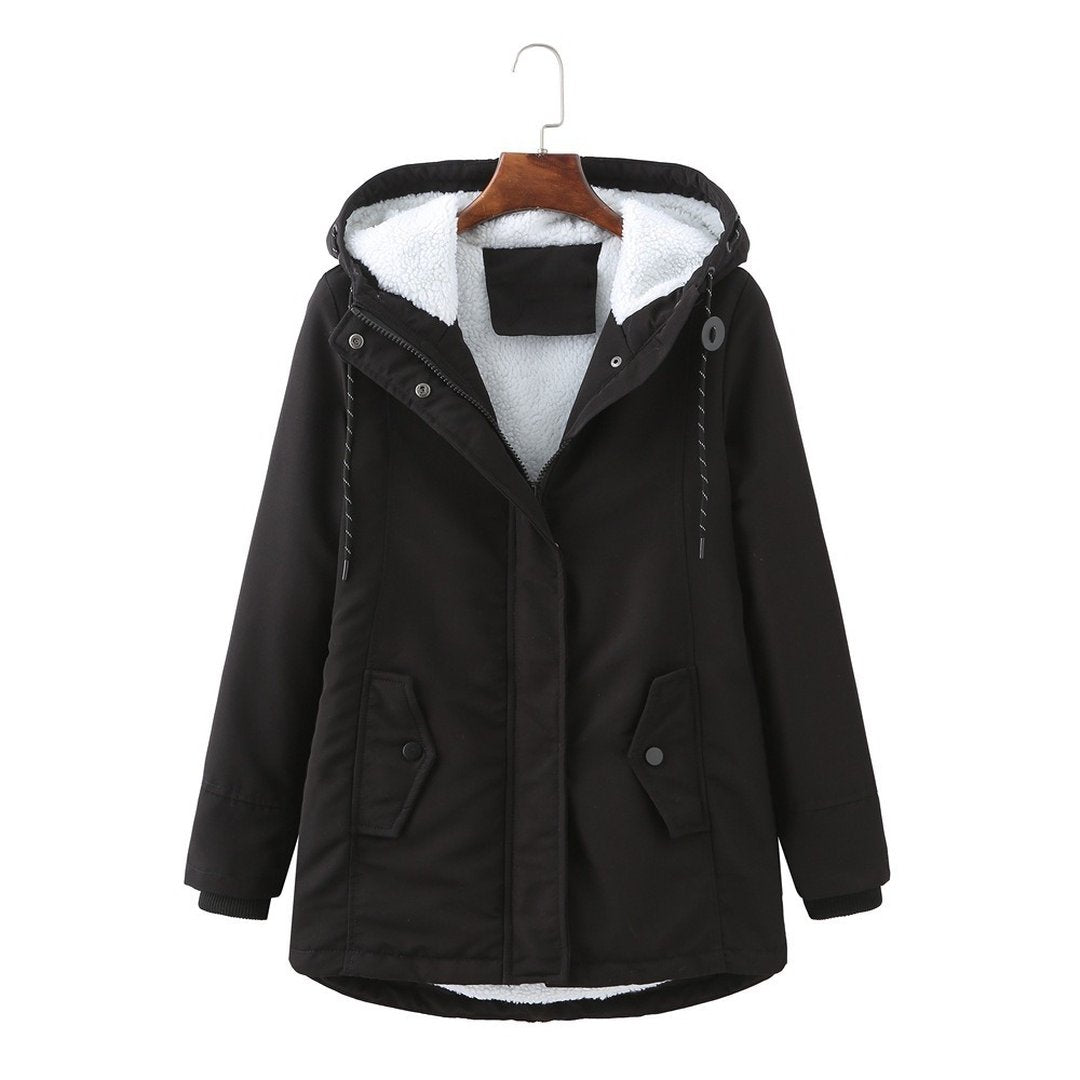 Ernestina | Cozy Hooded Cold Weather Coat