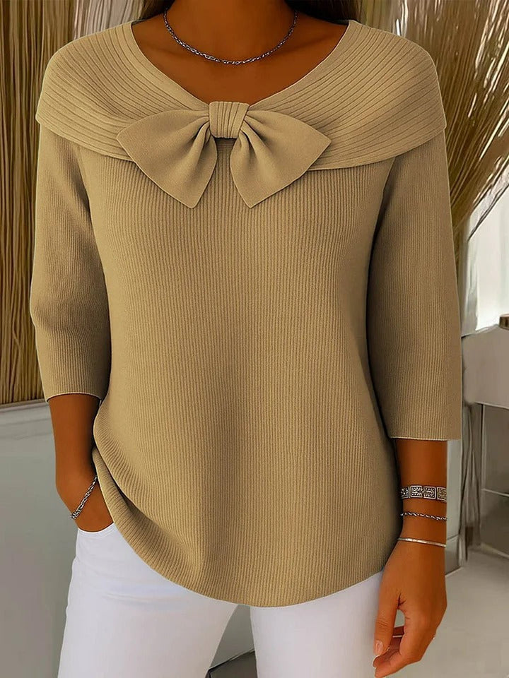 Odalys | Sweater With Bow And Round Neckline